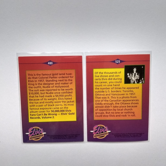 Elvis Presley Vintage Trading Cards 1992 (10) - Picture 2 of 10
